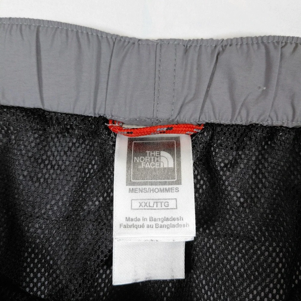The North Face Mens XXL Gray Belted Nylon Cargo Hiking Shorts Mesh Lined